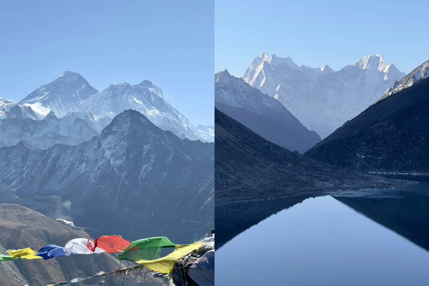 Everest y reflejo en el lago
